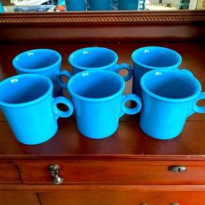 Fiesta ware coffee cups